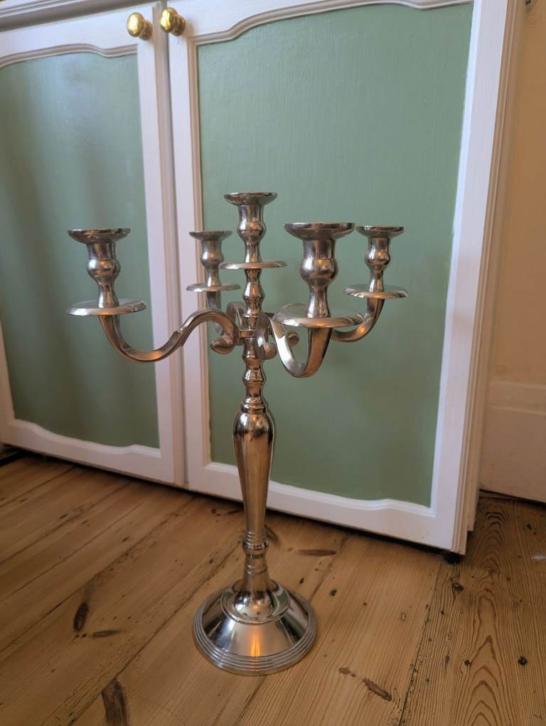 Large Metal Candelabra with Five Arms - Statement!