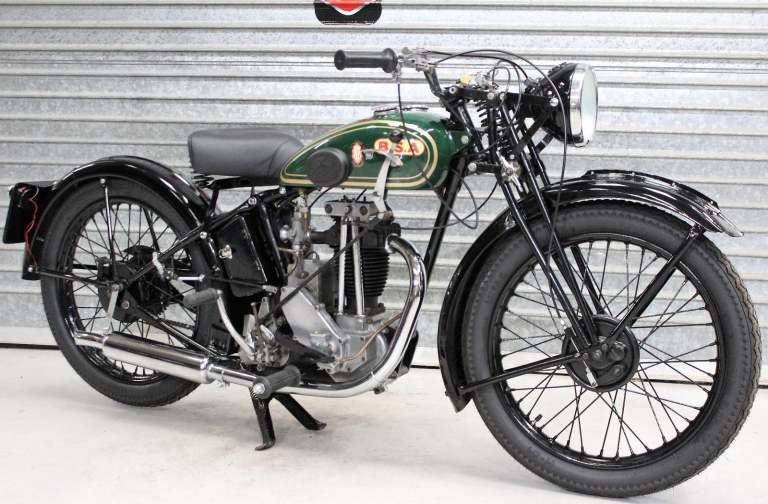 1934 34 BSA B34-2 250 CC HISTORIC CLASSIC BIKE RESTORED VEHICLE RUNS & RIDES