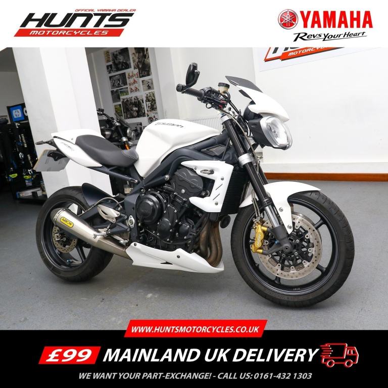 2012, '12 Triumph Street Triple 675R. Seat Cowl, Arrow Pipe. Great Value £4,495