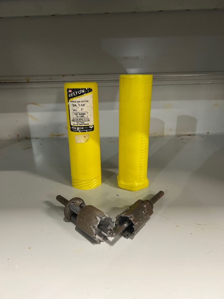 A range of Relton porcelain hole cutters & hole saws available