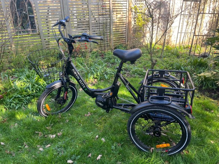 Jorvik Elite Mid-Drive Electric Folding Tricycle JET-E2 20’’ Black