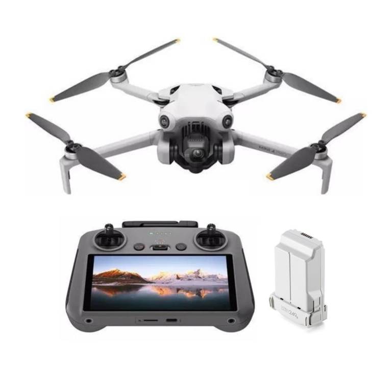 NEW £979 SEALED WIRELESS DJI MINI 4 PRO 4K HDR RC DRONE CAMERA + DJI RC2 REMOTE CONTROLLER