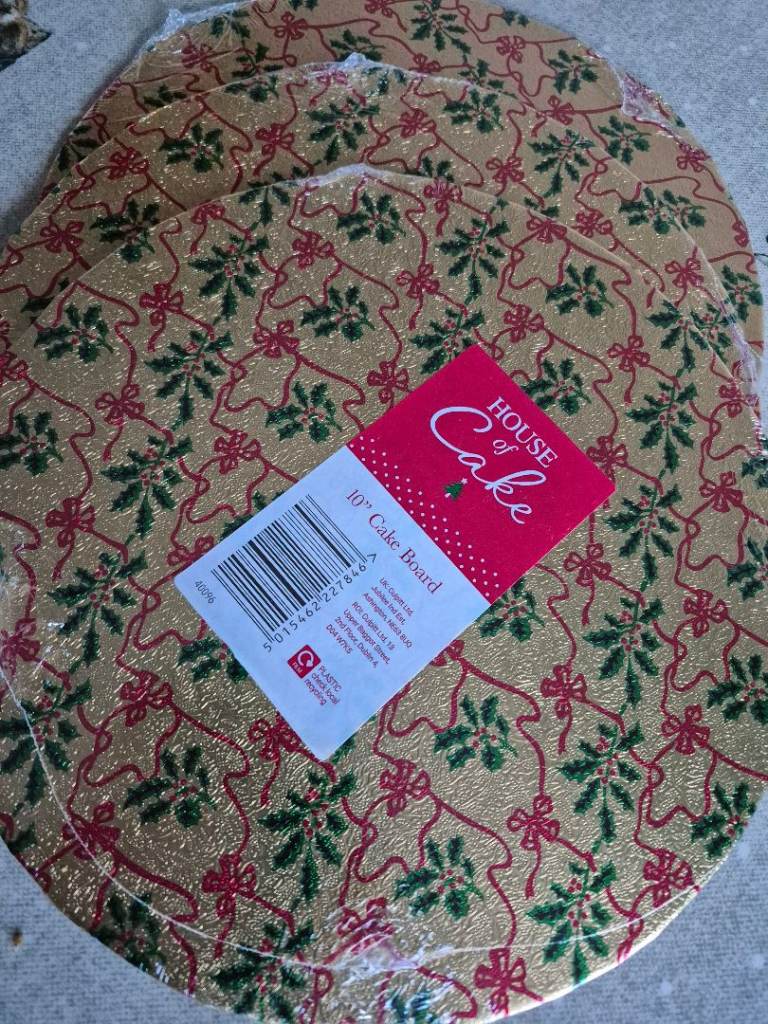 image for 3 x 10" Christmas cake boards