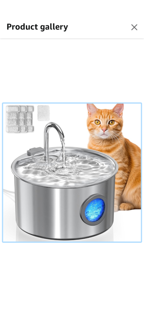 Pet water fountain