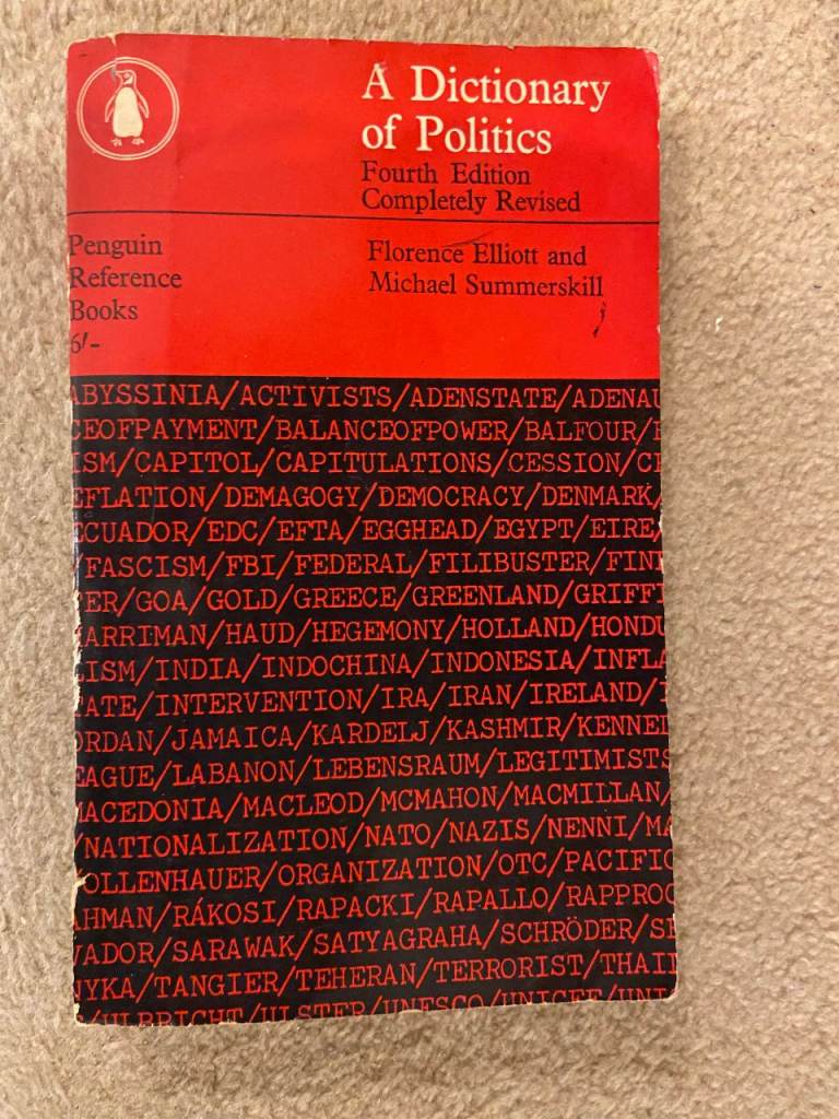 A Dictionary of Politics 