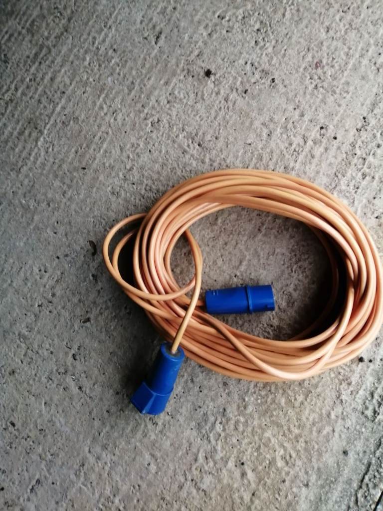 Caravan electric mains hook up