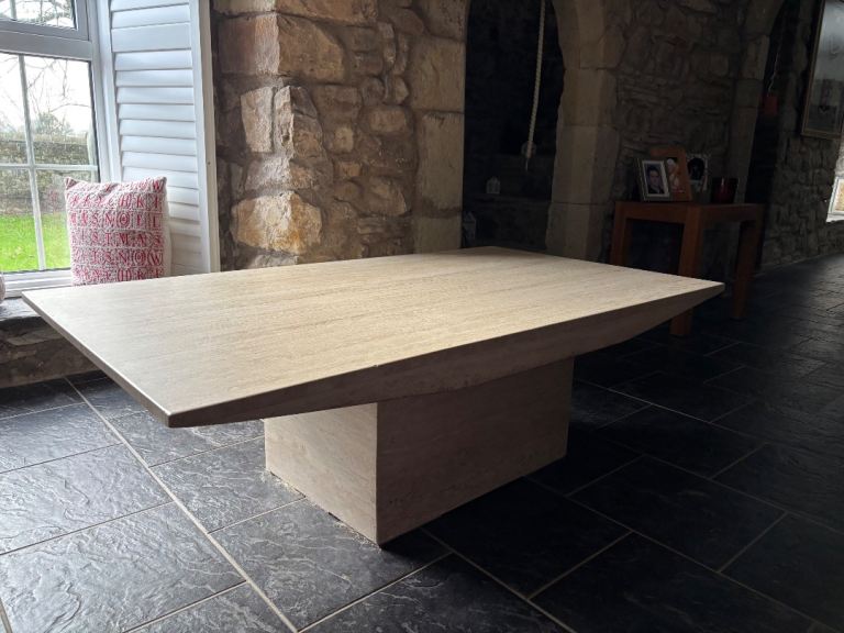 image for Travertine stone coffee table