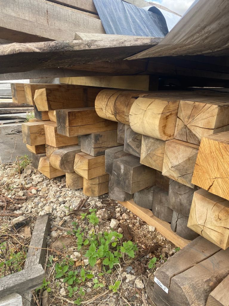 Air Dried Oak Posts and Beams