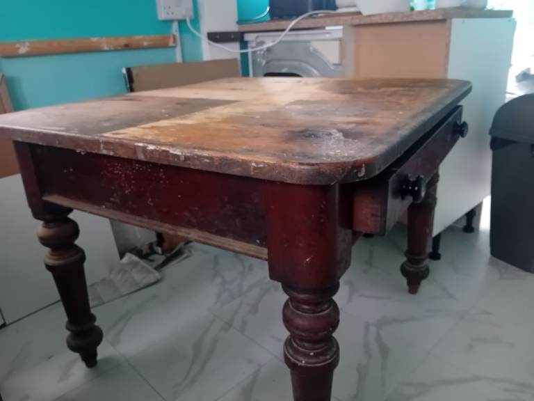 Vintage table. Needs a new home. Make me an offer starting £60