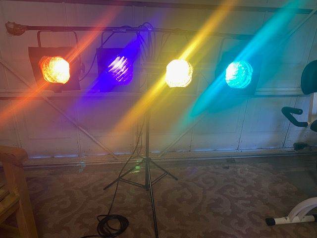 DISCO DJ / BAND /KARAOKE PAR 56 PRO STAGE LIGHTS/STAND PACKAGE - - £95
