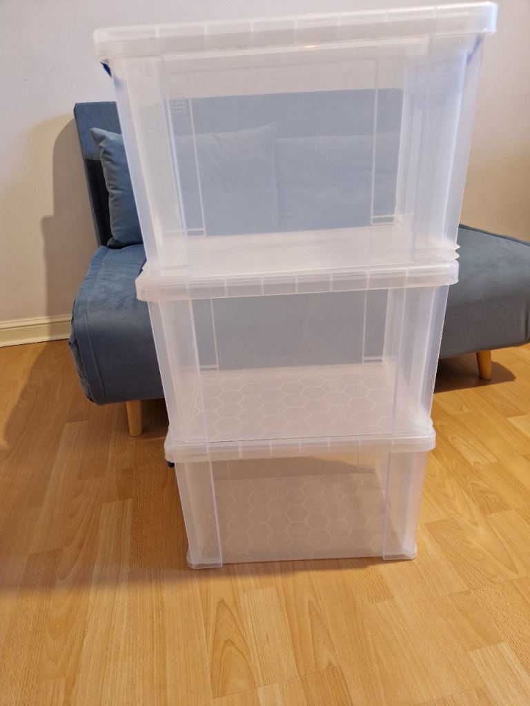 3 x 24 litre Really Useful Boxes