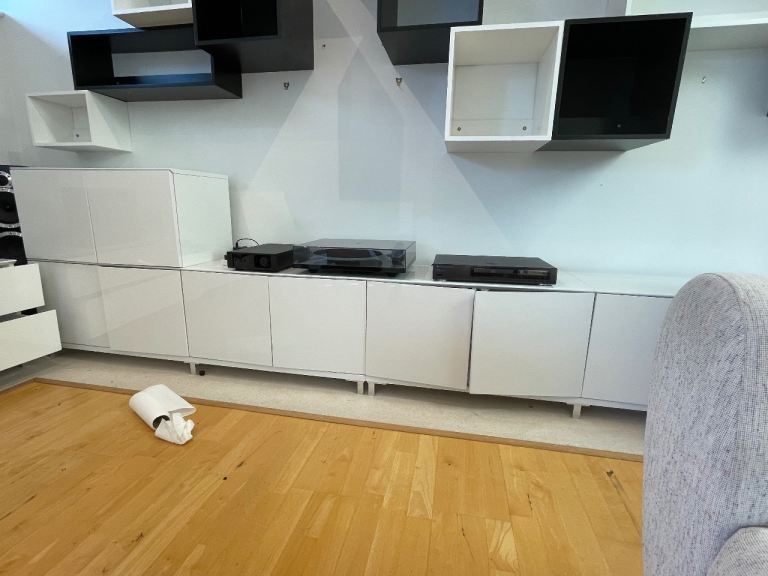 White Modular Storage Units - Good Condition