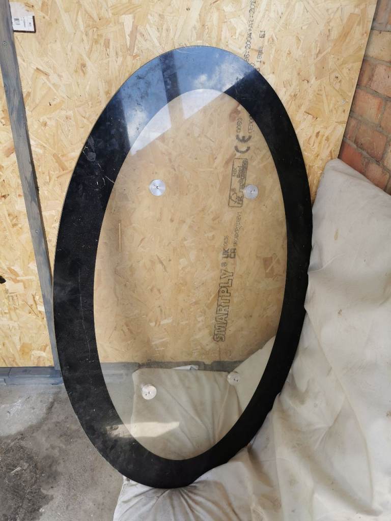 Oval Glass Table Top