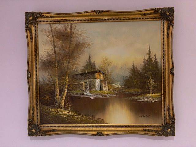 Oil Painting on Canvas. Signed by artist S Kenton