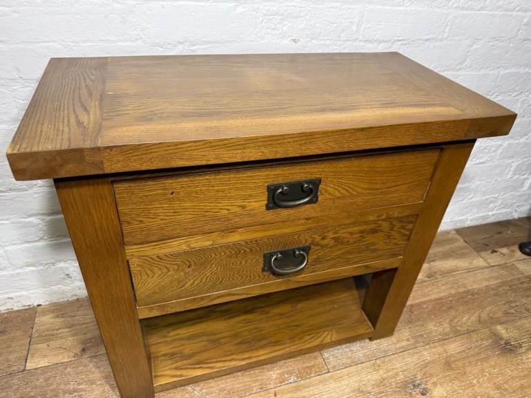 Solid oak lamp table with free local delivery 