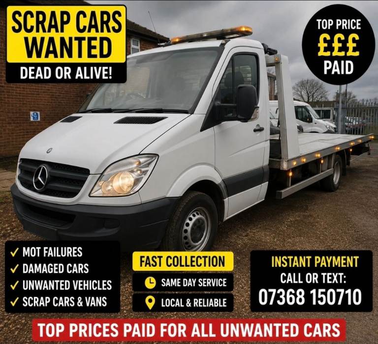 Car Recovery Service and Scrap cars wanted, TOP PRICE PAID/ FAST COLLECTION!