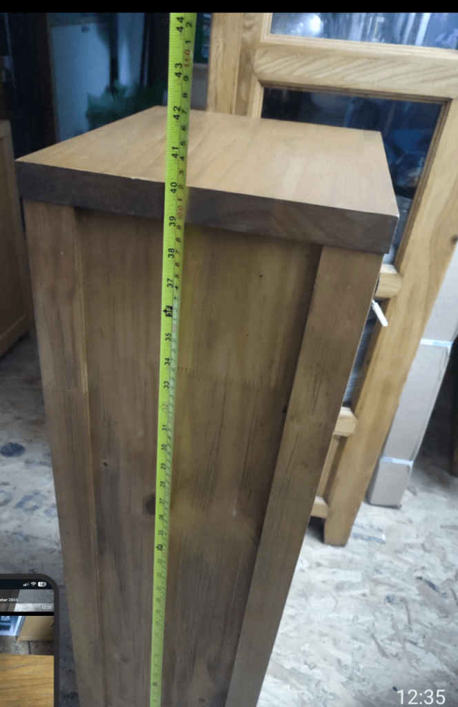 John Lewis solid wood cabinet, cupboard, floor. Suitable for bathroom 