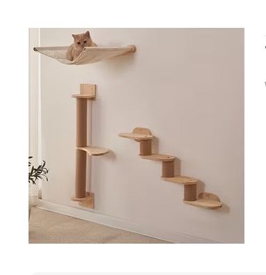 3 piece cat activity climbing frame 