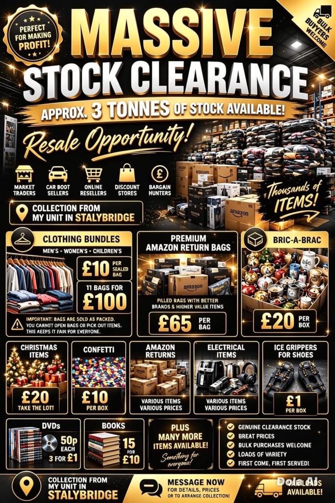 MASSIVE Stock Clearance - Resale Opportunity