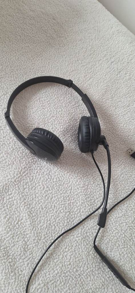 Laptop headphones with microphone 