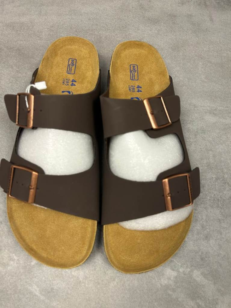 New Birkenstock Sandals - Brown leather, Soft Footbed UK 9.5