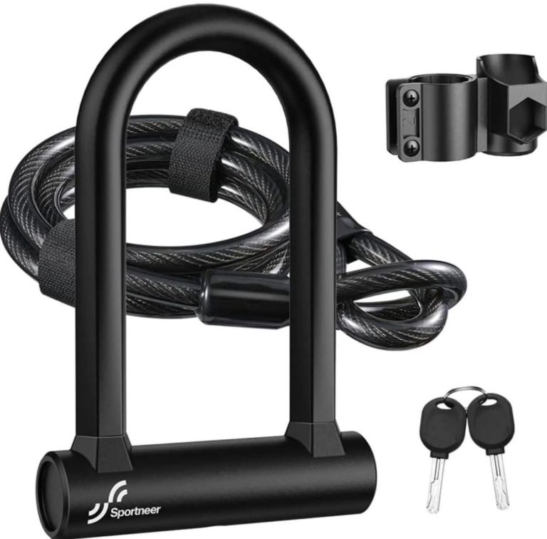 Sportneer Electric Key D-Lock – Bicycle Security Lock  