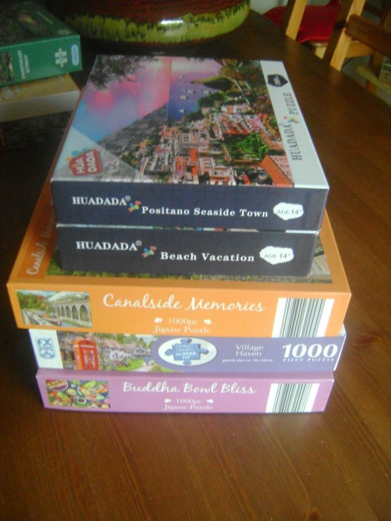 JOB LOT OF 5 X 1000 PIECE JIGSAW PUZZLES