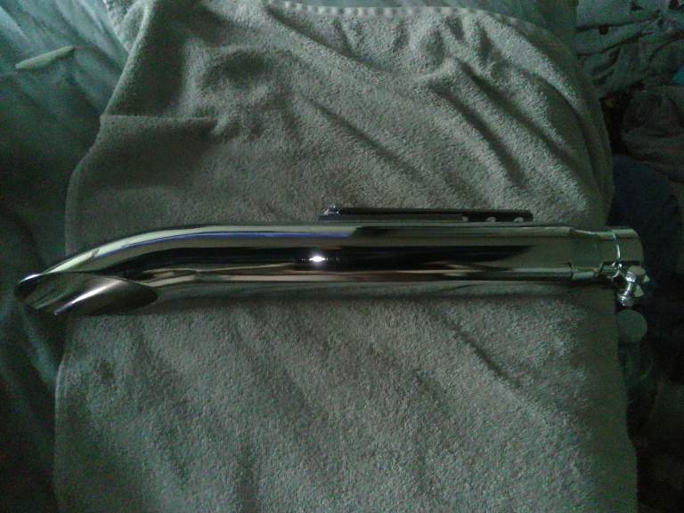 Pair Brand new slash cut exhaust 