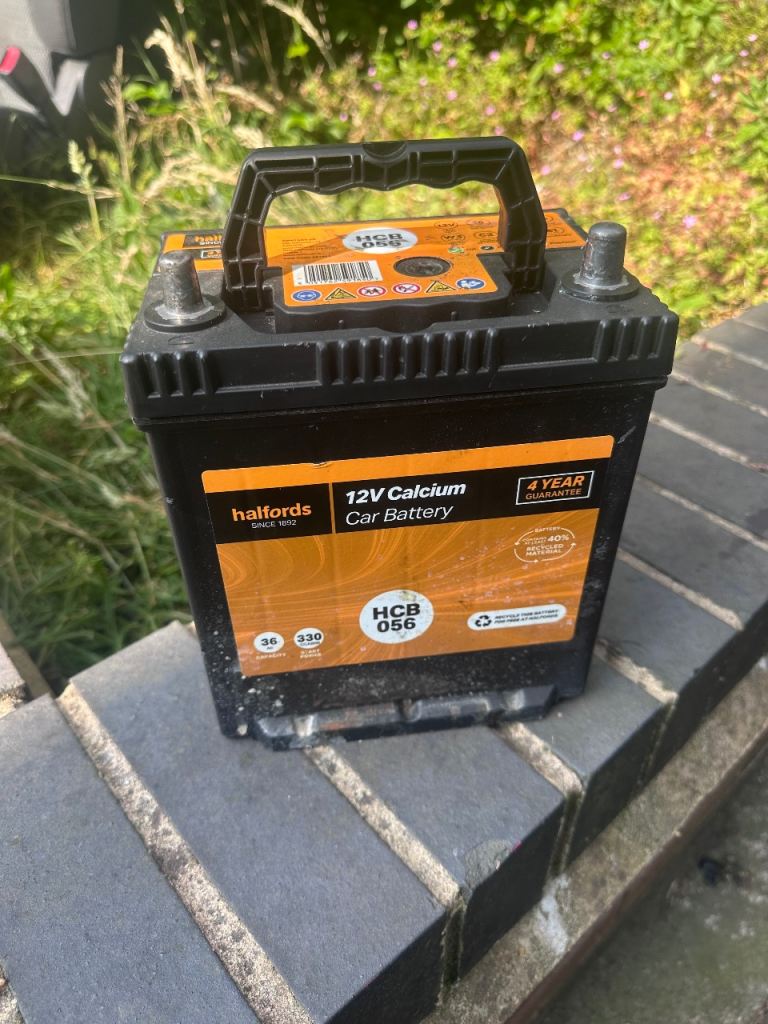 Halfords 12V Calcium Car Battery 