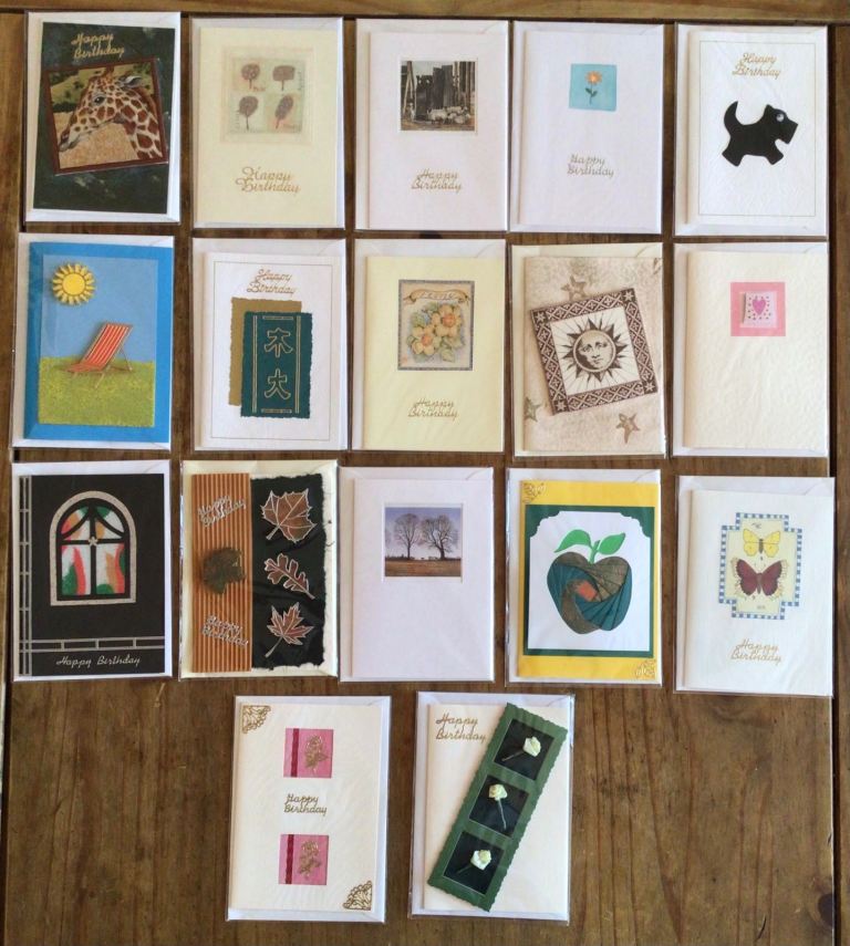 17 Handmade Assorted Birthday Greetings Cards Size A6