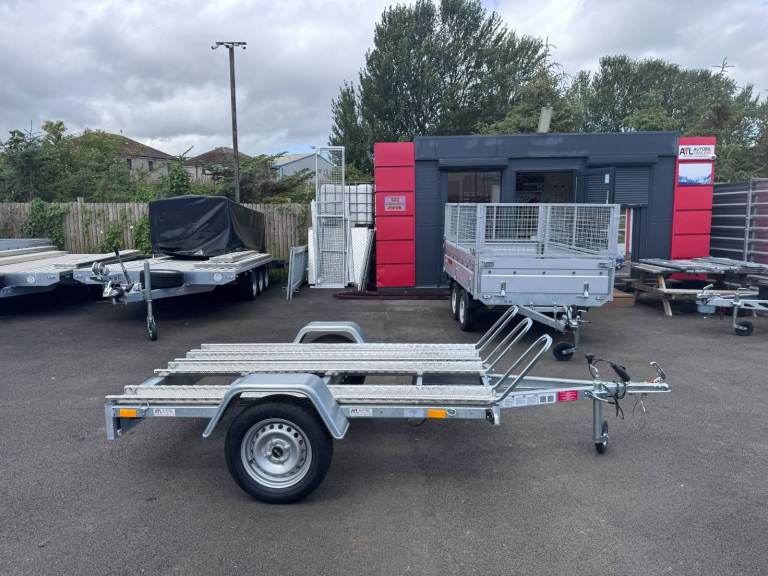 Brand New 2.5m x 1,32m Single Axle Motorbike Trailer 750KG