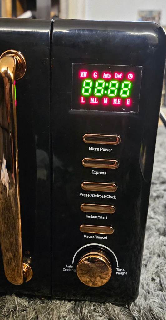 Haden Black & Copper Microwave