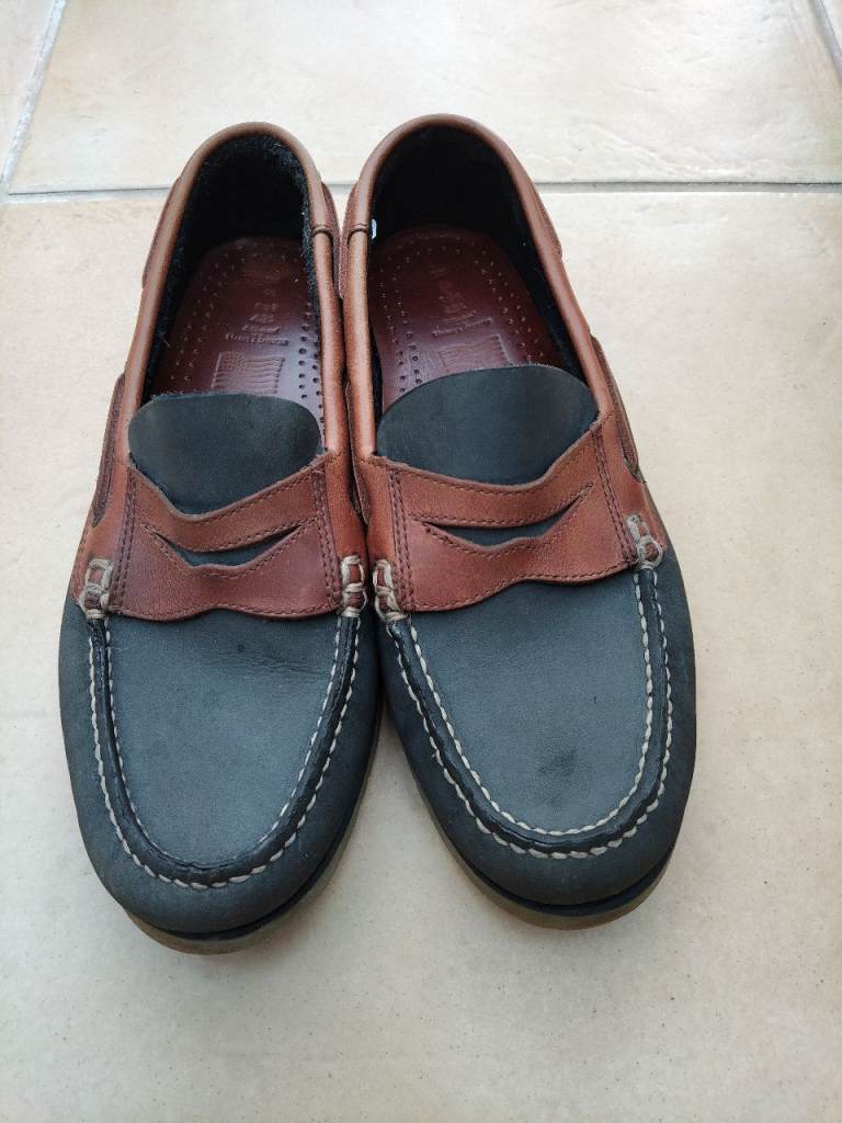 NAVY/TAN BOATING/DECK SHOES