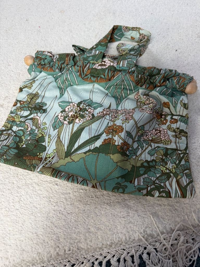 Handmade knitting craft bag