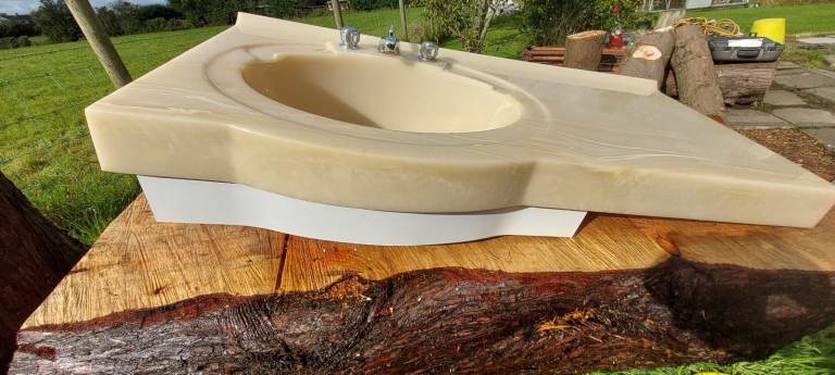 Resin Vanity sink marble effect