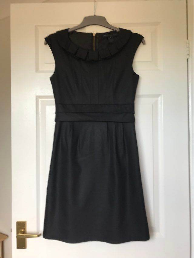Marc Jacobs Black Pleated Collar Dress UK 6