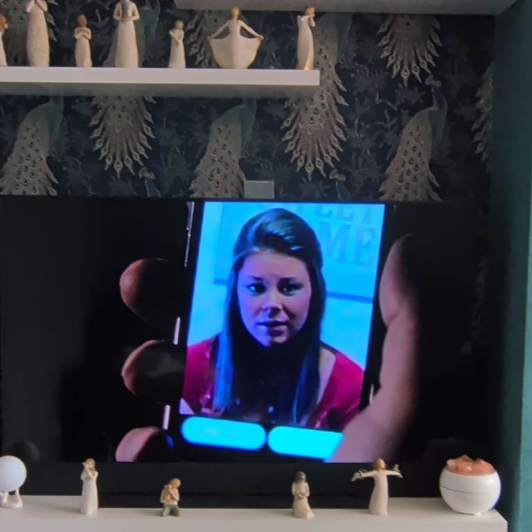 55in Sky Glass TV with Remote Control – Good Condition with added LED lights 