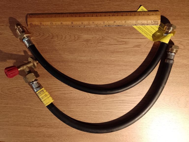 Caravan - gas bottle connector hoses