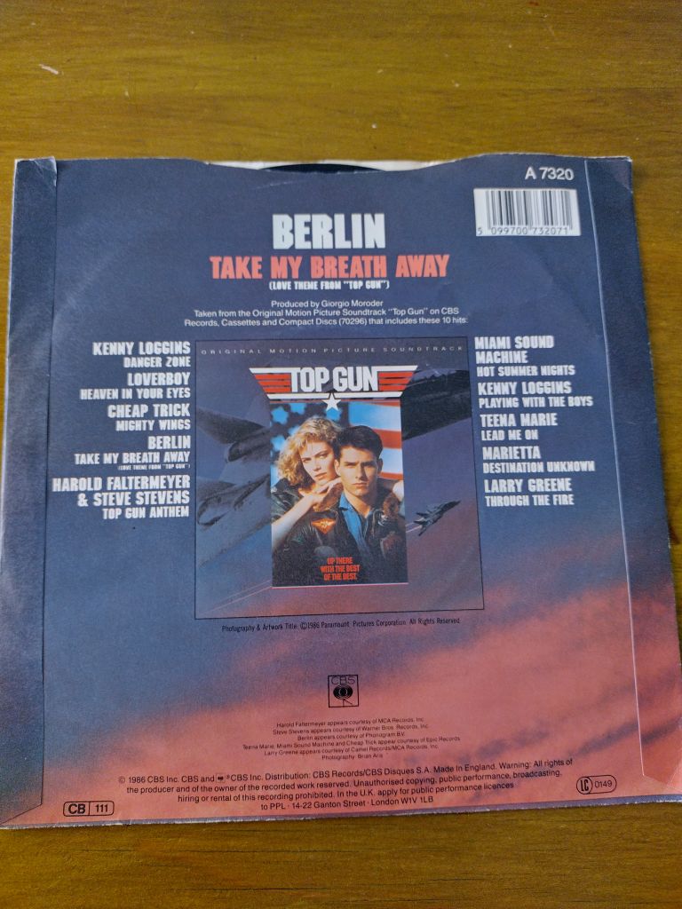 Berlin, Take My Breath Away 