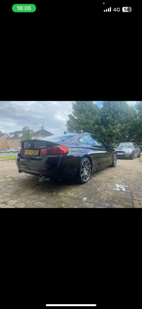 BMW 4 series f32 twin exhaust and rear defuser 