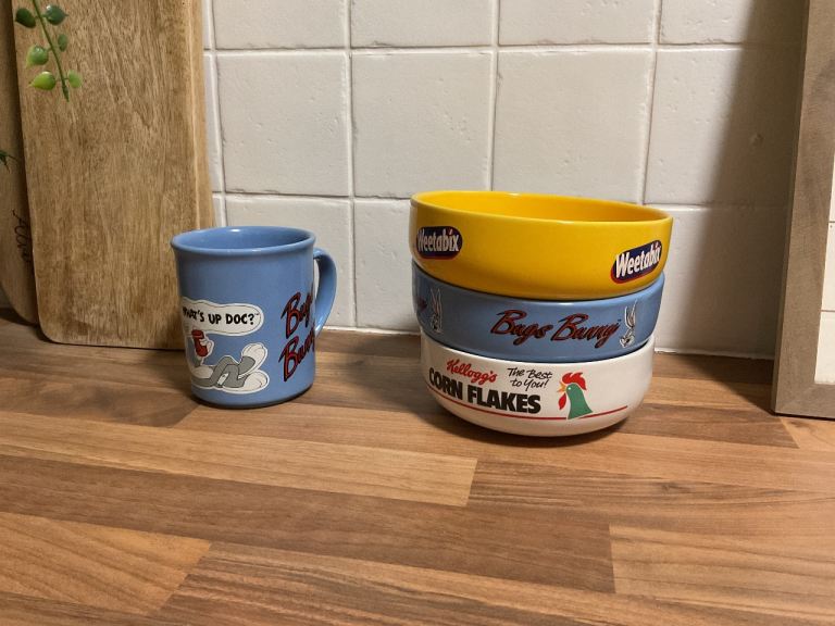 image for Vintage collectables breakfast bowls and mug