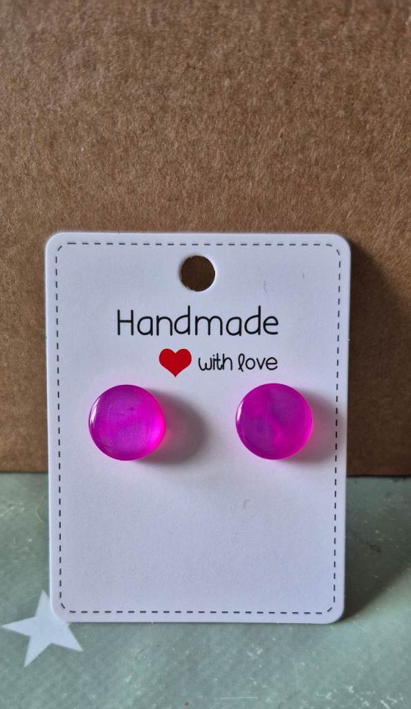Button earrings 