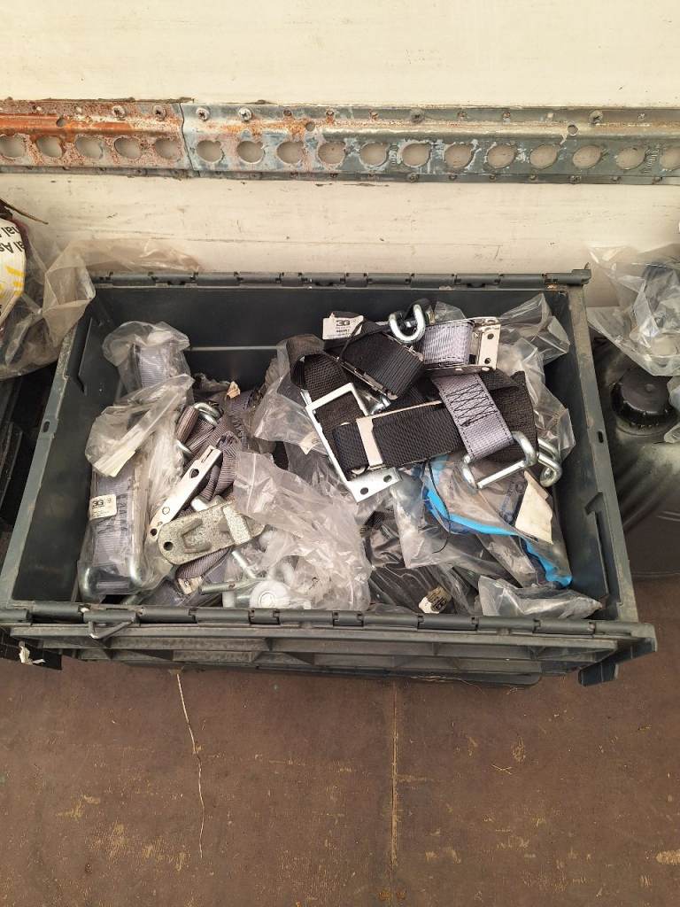 Truck/Trailer curtain buckles and straps.