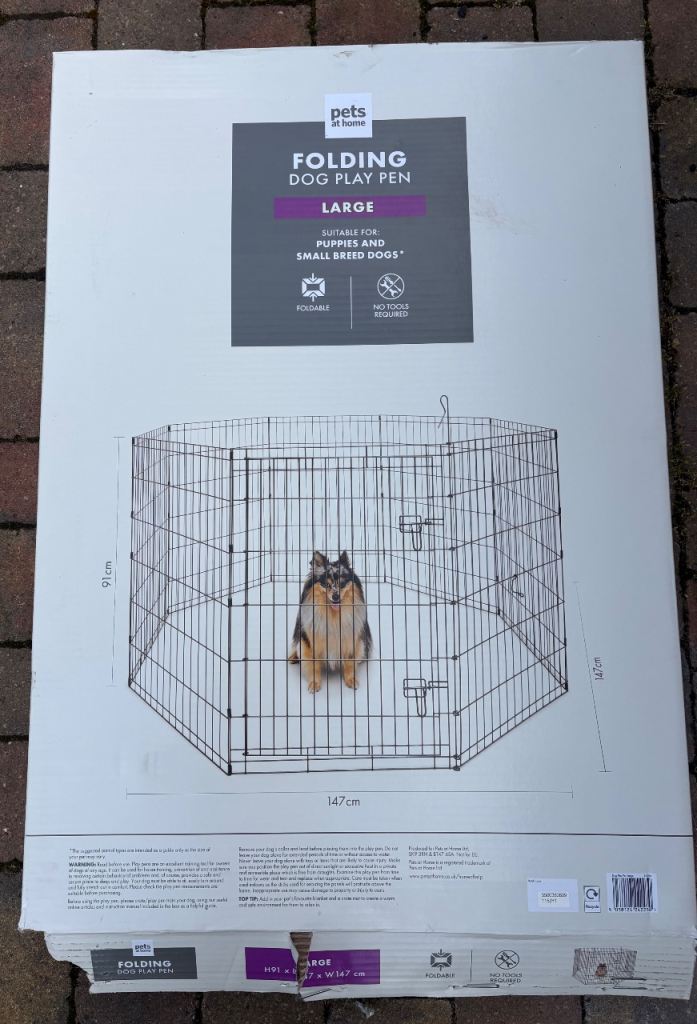 Large folding dog play pen