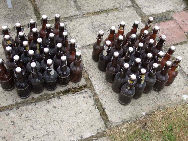 Vintage Grolsch Beer Bottles