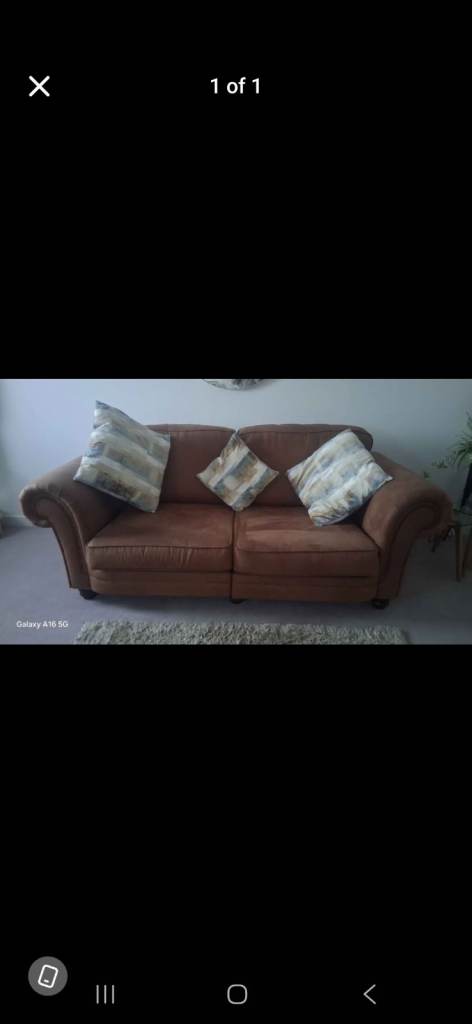 Brown sofa