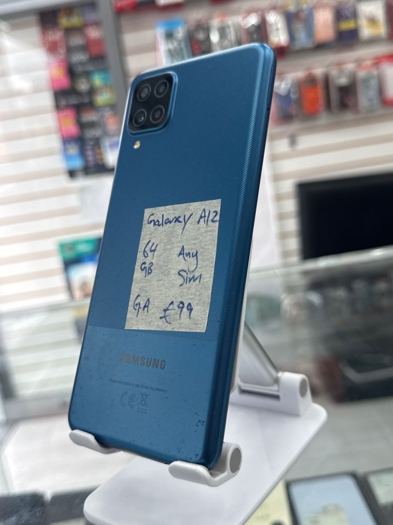 Samsung Galaxy A12 64GB – Blue, Any Sim