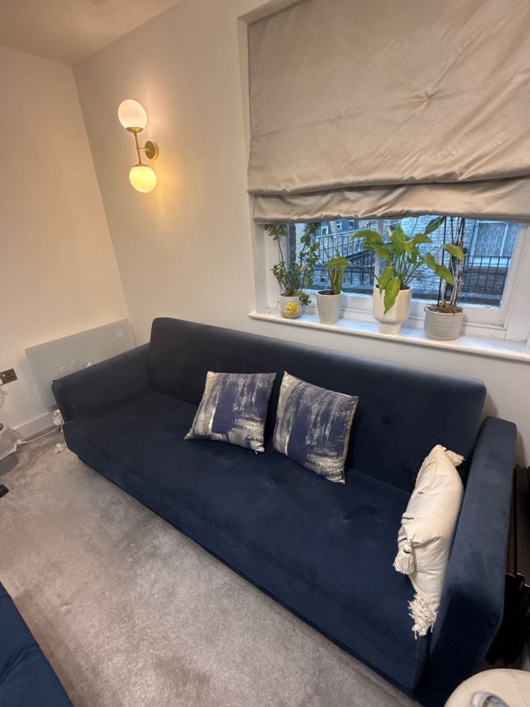 Blue Sofa Bed from Made dot com