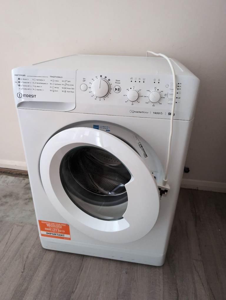 Still Available Wed 6/5/26 INDESIT MTWC 91495 W UK N 9 kg 1400 Spin Washing Machine - White