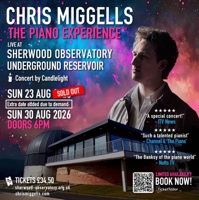 Chris Miggells The Piano Experience™ - Concert by Candlelight @ Sherwood Observatory